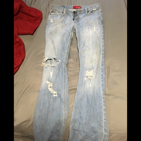 Hollister Denim - Ripped gemmed jeans